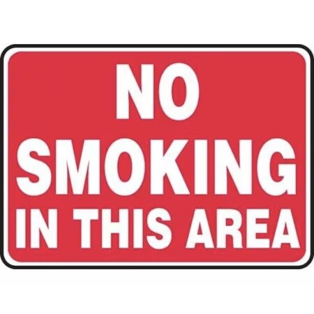Accuform SMOKING CONTROL SIGN NO SMOKING IN THIS MSMG502XT